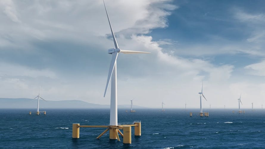 aikido éoliennes offshore flottantes