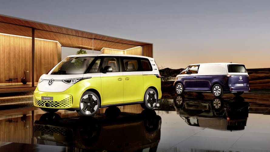 Le combi Volkswagen revisité en version électrique.