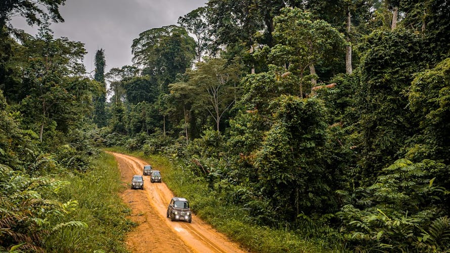 Gabon route