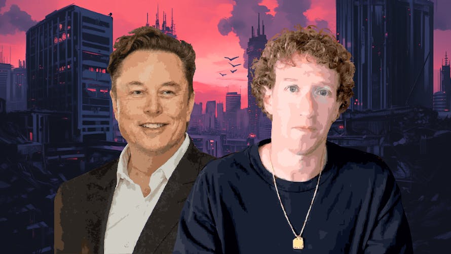 elon musk et Mark Zuckerberg