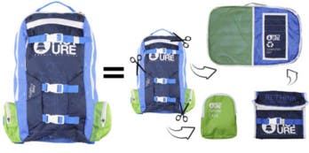 Ce sac à dos a plusieurs vies : il se transforme en trousse de toilette et en pochette de PC