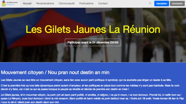 À la Réunion, les Gilets jaunes abandonnent Facebook pour les civic tech
