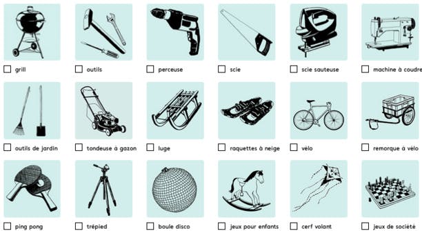 Et vous, que partagez-vous? Dites-le à vos voisins avec des stickers