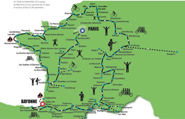 À vélo vers la COP21, avec les indignés d’Alternatiba