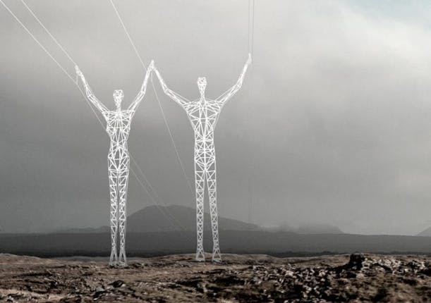 En Islande, des pylônes électriques pour embellir le paysage