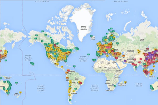 Votre ville est-elle polluée ? Cette carte interactive va vous le révéler