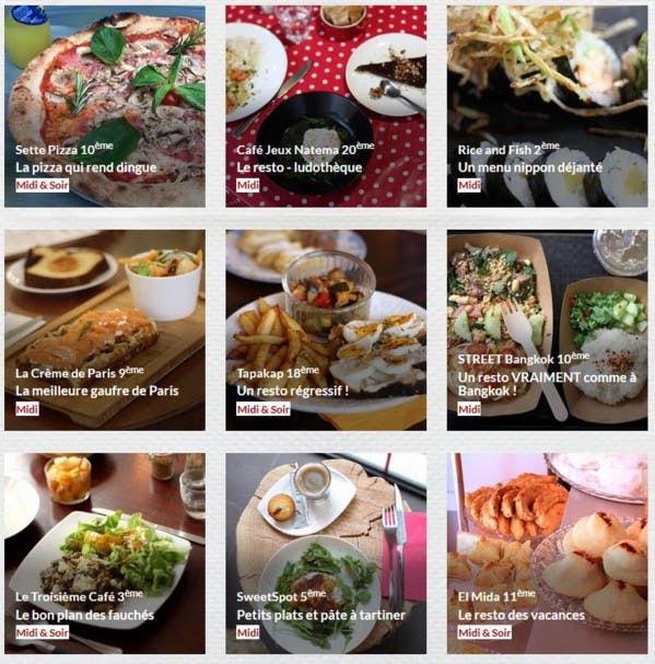 Un resto à Paris pour moins de dix euros ? Il y a un site pour cela