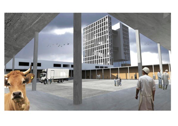Pour un rapport plus durable à la viande, un architecte réinvente les abattoirs urbains