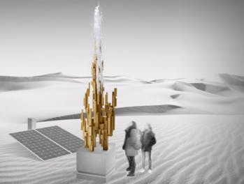 Aux Pays-Bas, cette machine produit de l'eau potable grâce à l'air et au soleil