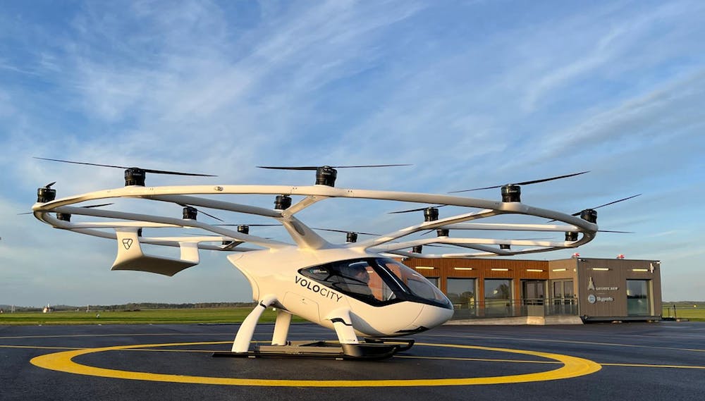 Pontoise vertiport taxis volants