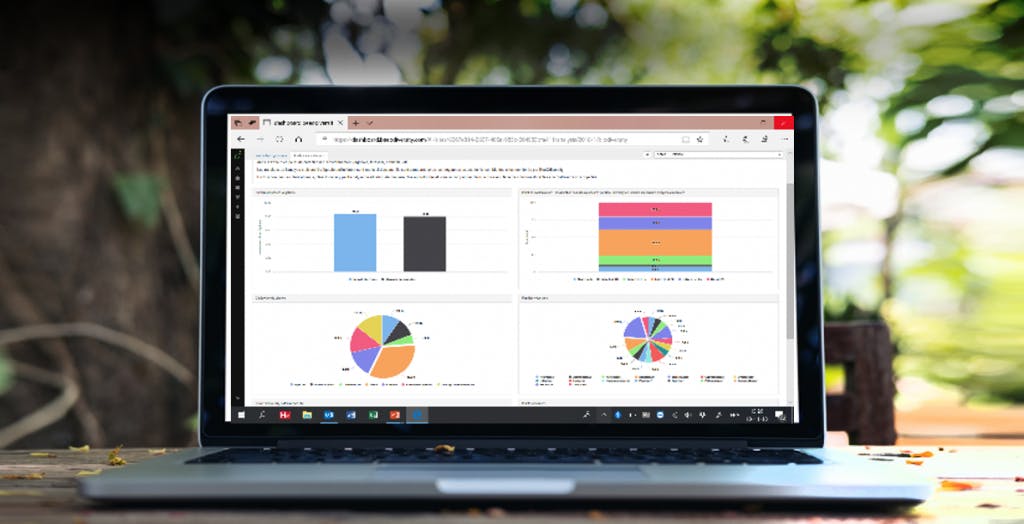 Les clients de BeeOdiversity disposent d'une interface résumant les résultats d'analyse et l'évolution des niveaux de pollution. Photo : BeeOdiversity.