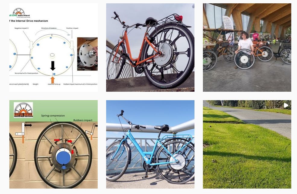 Les différentes installations SuperWheel. Capture d'écran : instagram.com/superwheel.