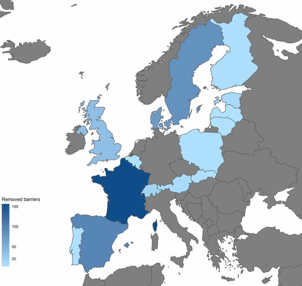 carte suppression des barrages