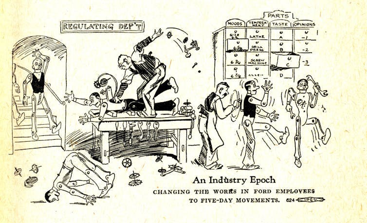 Caricature du Fordisme, 1927