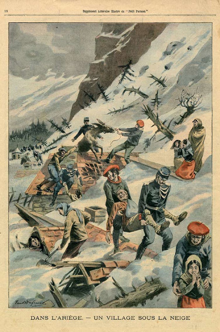 « Dans l’Ariège. Un village sous la neige », Le Petit Parisien, 13 janvier 1907