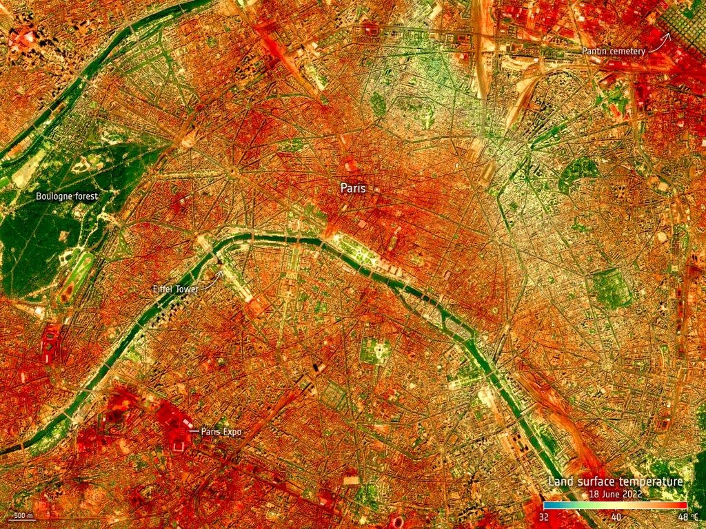 cliché thermique de Paris