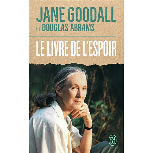 Portrait d'une femme assise dans la nature, couverture du livre Le Livre de l'espoir