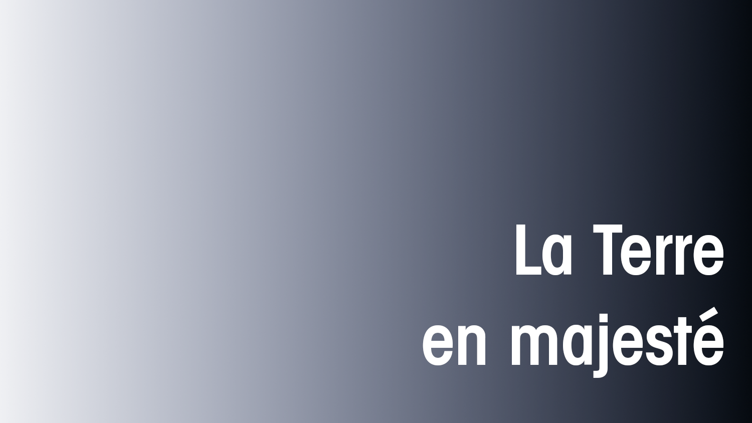 Notre planète, chef-d'œuvre vivant