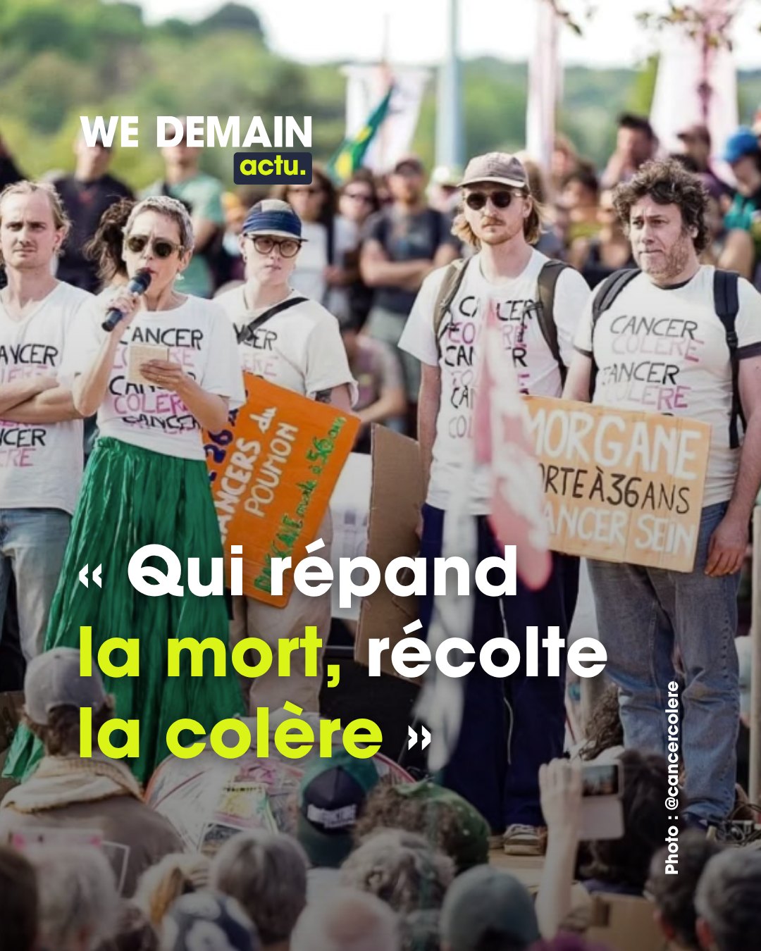 Et si certaines maladies étaient avant tout… politiques ? 💊

Ce samedi 3 octobre, des milliers de manifestants se sont rassemblés à Saint-Pierre-la-Garenne, dans l'Eure, pour se mobiliser contre l'usage des pesticides.

Leur constat ? Malgré un large consensus scientifique sur la dangerosité des pesticides pour la santé humaine, les politiques publiques continuent d'aller dans le sens de leur développement, voire de leur réintroduction, comme récemment pour l'acétamipride, remis en circulation via la loi d'urgence agricole.

L'argument central des organisateurs est le suivant : les pathologies liées à notre exposition généralisée à des substances toxiques, qu'il s'agisse des PFAS, du cadmium ou des perturbateurs endocriniens, ne relèveraient pas seulement de la fatalité médicale. Elles traduiraient aussi un défaut de prévention, et donc des choix politiques. À l'appui de leur propos, la recherche médicale qui démontre une hausse de 35 % de l'incidence des cancers pédiatriques au cours du dernier demi-siècle, dans un contexte d'augmentation globale des maladies non transmissibles chez les enfants.

Les organisateurs (Cancer Colère, la Confédération paysanne, le CSVPO et les Soulèvements de la Terre) annoncent déjà d'autres mobilisations dans les prochaines semaines.

Tu te sens concerné par ce sujet ? Dis-le en commentaire 👇

#PFAS #Cadmium #Mobilisation #Ecologie