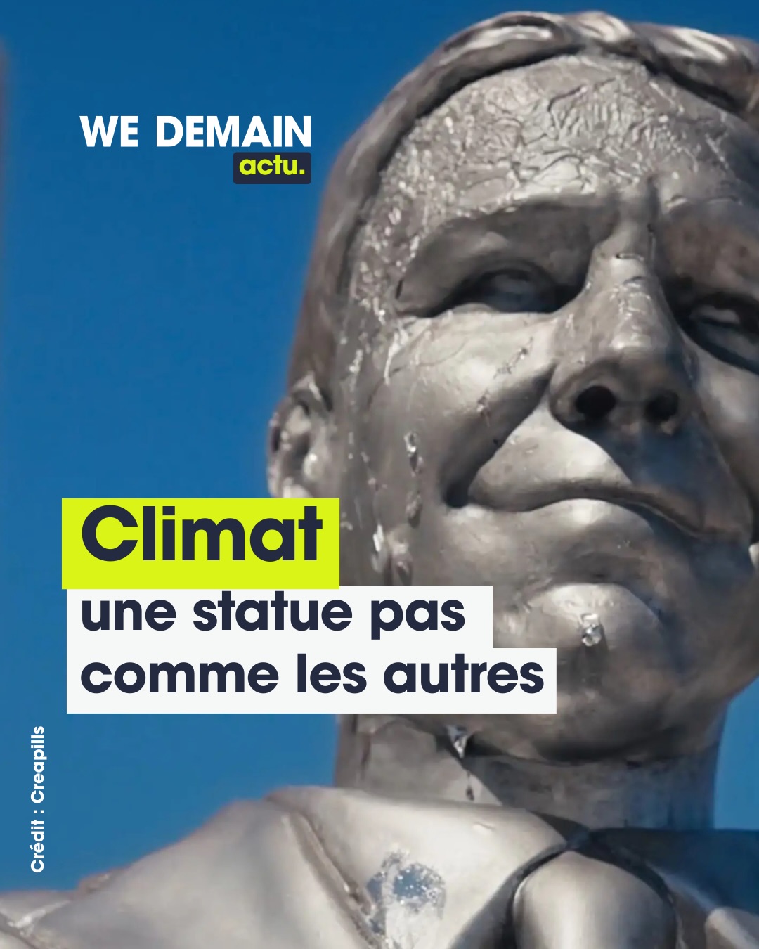 Statue qui fond sous le soleil, symbole du déni climatique 🌡️
 
À Tallahassee, 350 Action a installé une statue grandeur nature du gouverneur Ron DeSantis, entièrement coulée en gallium. Ce métal devient liquide dès 29,8 °C, bien avant les températures estivales moyennes de la ville qui dépassent les 32 °C. En quelques jours, la sculpture s’est déformée, illustrant visuellement le refus du dirigeant face au réchauffement.
 
L’œuvre, intitulée « DENIAL », dénonce la loi de 2024 qui a retiré toute mention du changement climatique du texte législatif floridien. Elle rappelle l’urgence d’agir avant les élections de mi‑mandat, en transformant la chaleur en message puissant.
 
Cette initiative s’inscrit dans un mouvement d’art engagé où la matière même devient porte‑voix d’une cause environnementale.
 
Abonne‑toi à notre compte pour suivre d’autres actions climatiques.

#climat #rondesantis #floride