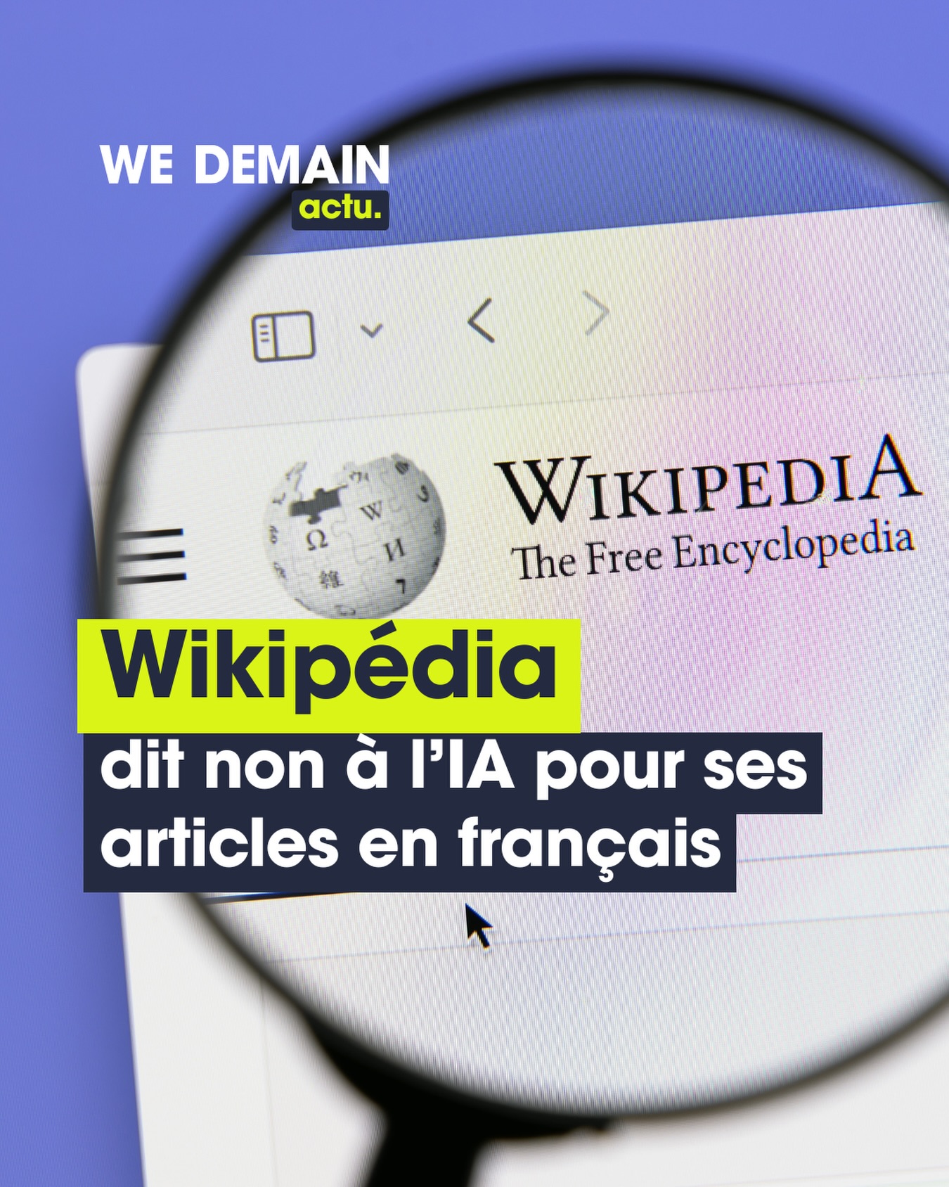 Il est désormais interdit aux contributeurs de Wikipédia en français de recourir à des outils d’intelligence artificielle (IA) générative pour rédiger des articles. 

La décision a été prise par la communauté francophone de l’encyclopédie à l’issue d’un sondage clos lundi 14 septembre : 92 % des 113 participants se sont prononcés en faveur de cette interdiction.

Jusqu’à présent, l’usage de l’IA n’était pas formellement interdit, mais « vivement déconseillé ». Cette position avait été adoptée en mai 2025, à l’issue d’un précédent sondage. La communauté avait alors choisi de conserver une certaine souplesse, l’IA pouvant notamment être utilisée comme outil d’aide à l’écriture.

#ia #wikipedia #languefrançaise