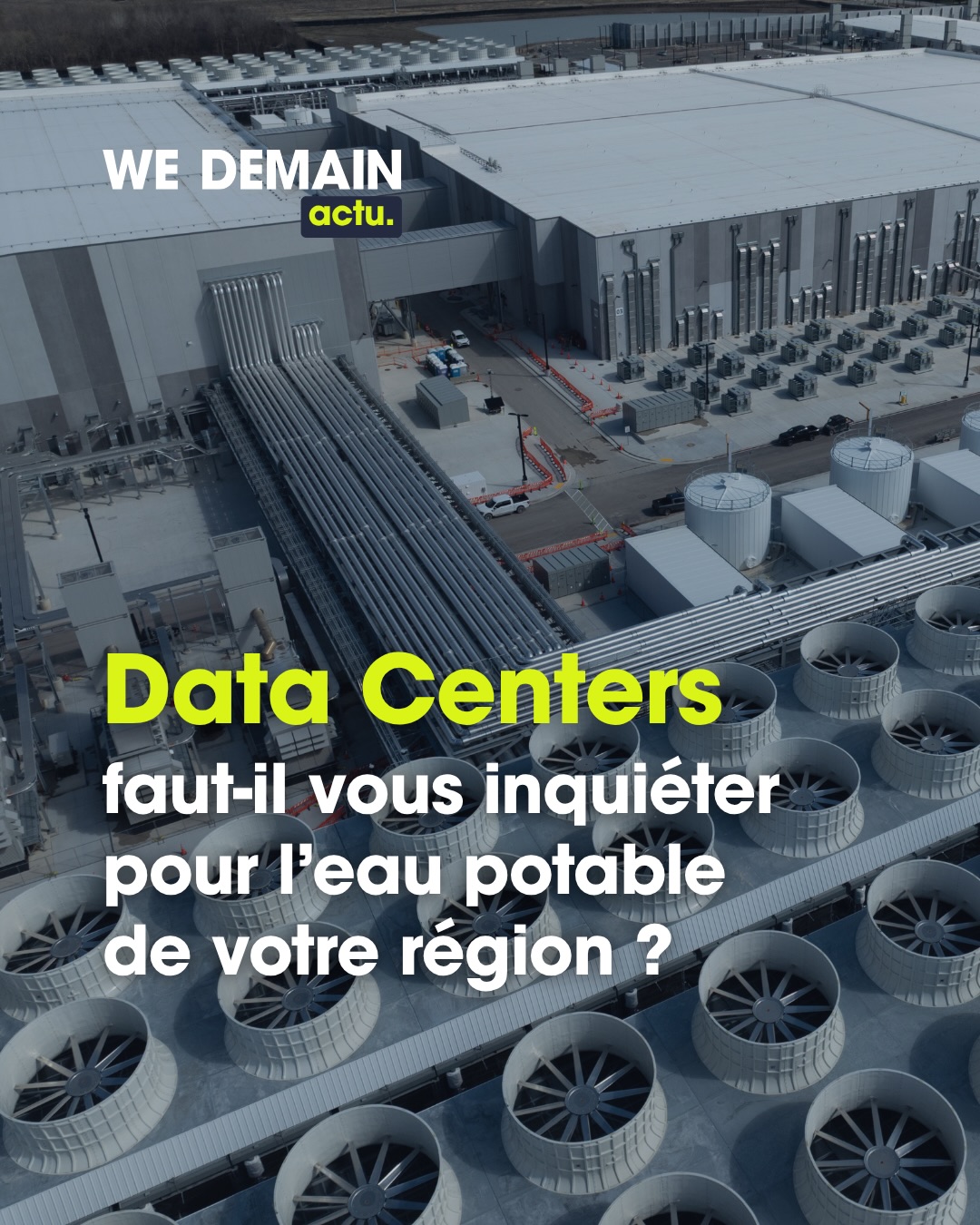 💧 Et si demain, ton eau servait à refroidir l’IA ?

Derrière les data centers qui font tourner nos outils d’IA, il y a une ressource bien réelle : l’eau. Pour refroidir leurs serveurs, certains sites peuvent en consommer des quantités importantes, parfois dans des territoires déjà sous tension.

Et le sujet pourrait prendre de l’ampleur : le gouvernement a identifié 35 sites potentiels en France pour accueillir d’ici 2028 des data centers dédiés à l’IA, répartis dans 9 régions.

Parmi elles : 8 sites dans les Hauts-de-France, 7 en Île-de-France et 7 dans le Grand Est. Certains seraient disponibles immédiatement, d’autres dans les 18 à 24 mois.

Info graphique (surface des sites) : 
🟣 + de 50 hectares 
⚪️ entre 18 et 50 hectares 

T’en penses quoi ? Abonne-toi pour suivre les dessous environnementaux de la tech. 📲

#ia #datacenters #eaupotable